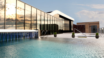 Buitenzwembad van Fletcher Wellness-Hotel Sittard